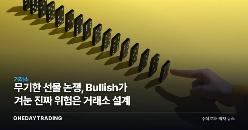 무기한 선물 논쟁, Bullish가 겨눈 진짜 위험은 거래소 설계