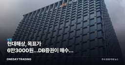 현대해상, 목표가 6만3000원…DB증권이 매수로 돌린 이유