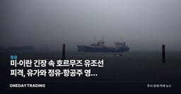 미·이란 긴장 속 호르무즈 유조선 피격, 유가와 정유·항공주 영향 점검