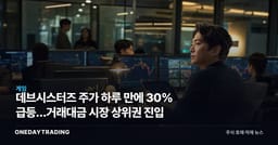 데브시스터즈 주가 하루 만에 30% 급등…거래대금 시장 상위권 진입