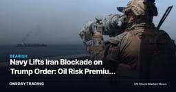 Navy Lifts Iran Blockade on Trump Order: Oil Risk Premium Deflates, XOM CVX in Focus