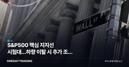 S&P500 핵심 지지선 시험대…하향 이탈 시 추가 조정 신호로 본 미국 증시 점검