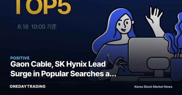 Gaon Cable, SK Hynix Lead Surge in Popular Searches as AI Power & Semiconductor Themes Reignite