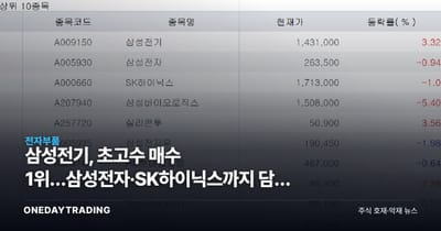 삼성전기, 초고수 매수 1위…삼성전자·SK하이닉스까지 담은 이유