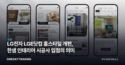 LG전자 LGE닷컴 홈스타일 개편, 한샘 인테리어 시공사 입점의 의미