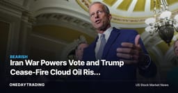 Iran War Powers Vote and Trump Cease-Fire Cloud Oil Risk Premium: XOM, CVX, LMT in Focus