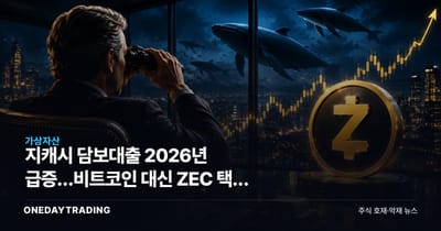 지캐시 담보대출 2026년 급증…비트코인 대신 ZEC 택한 고래들