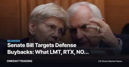 Senate Bill Targets Defense Buybacks: What LMT, RTX, NOC Investors Should Know