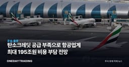 탄소크레딧 공급 부족으로 항공업계 최대 195조원 비용 부담 전망