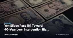 Yen Slides Past 161 Toward 40-Year Low: Intervention Risk and the Exporter Trade (TM, SONY, MUFG)