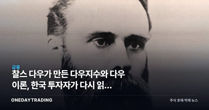 찰스 다우가 만든 다우지수와 다우 이론, 한국 투자자가 다시 읽는 의미