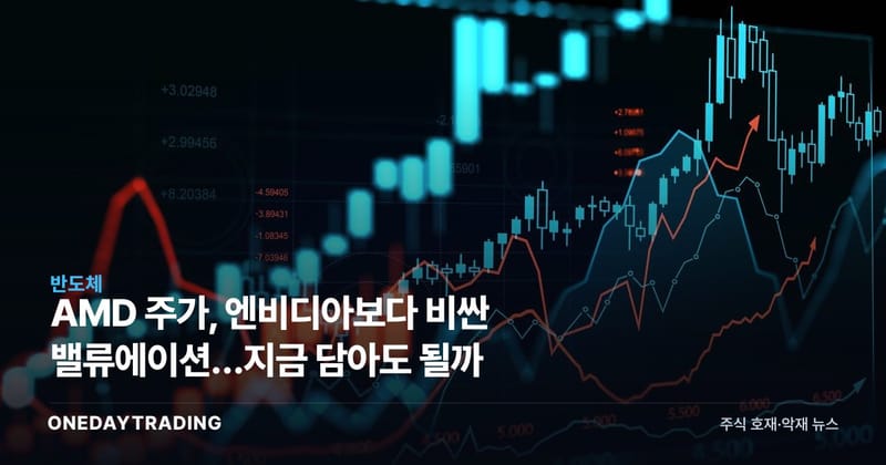 AMD 주가, 엔비디아보다 비싼 밸류에이션…지금 담아도 될까