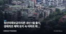 청년미래보금자리론 내년 1월 출시, 생애최초 혜택 유지 속 아파트 확대 검토
