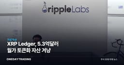 XRP Ledger, 5.3억달러 월가 토큰화 자산 겨냥