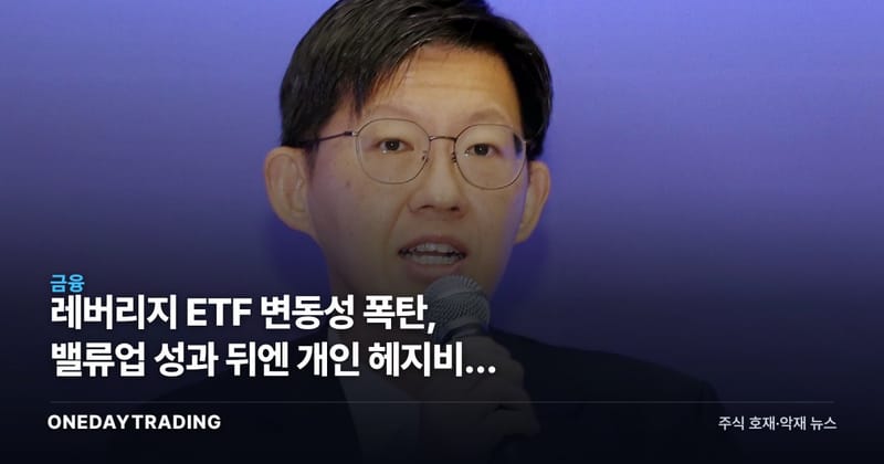 레버리지 ETF 변동성 폭탄, 밸류업 성과 뒤엔 개인 헤지비용 독박