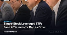Single-Stock Leveraged ETFs Face 20% Investor Cap as Order Flow Rattles Samsung Electronics, SK Hynix