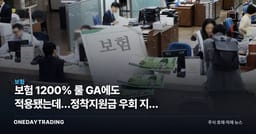 보험 1200% 룰 GA에도 적용됐는데…정착지원금 우회 지급 꼼수 논란