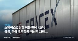 스페이스X 상장 이틀 만에 40% 급등, 한국 우주항공·위성주 재평가 신호