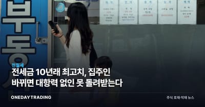 전세금 10년래 최고치, 집주인 바뀌면 대항력 없인 못 돌려받는다