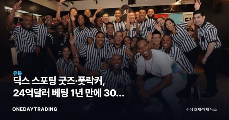 딕스 스포팅 굿즈·풋락커, 24억달러 베팅 1년 만에 30% 급락한 이유