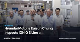 Hyundai Motor's Euisun Chung Inspects IONIQ 3 Line at Turkey Plant — What's Behind the Europe Small EV Gambit?