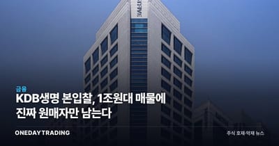 KDB생명 본입찰, 1조원대 매물에 진짜 원매자만 남는다