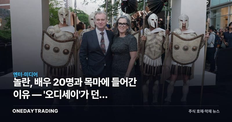 놀란, 배우 20명과 목마에 들어간 이유 — '오디세이'가 던진 손익분기점 신호