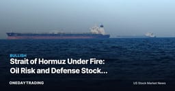 Strait of Hormuz Under Fire: Oil Risk and Defense Stocks Surge as Iran-U.S. Escalation Halts Talks