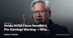 Nvidia NVDA Faces Navellier’s Pre-Earnings Warning — What the Headline Does Not Tell