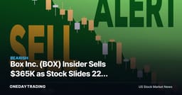 Box Inc. (BOX) Insider Sells $365K as Stock Slides 22% Year-Over-Year