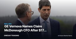 GE Vernova Names Claire McDonough CFO After $176 Billion Backlog — Why Rates Matter