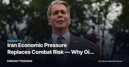 Iran Economic Pressure Replaces Combat Risk — Why Oil Premiums May Narrow