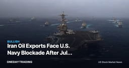 Iran Oil Exports Face U.S. Navy Blockade After July Airstrikes Failed