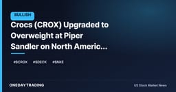 Crocs (CROX) Upgraded to Overweight at Piper Sandler on North America Rebound