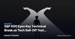 S&P 500 Eyes Key Technical Break as Tech Sell-Off Tests Broader Market