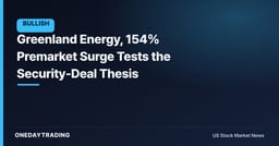 Greenland Energy, 154% Premarket Surge Tests the Security-Deal Thesis