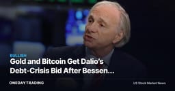 Gold and Bitcoin Get Dalio’s Debt-Crisis Bid After Bessent Buyback Signal