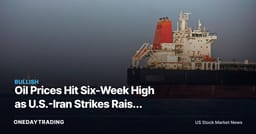 Oil Prices Hit Six-Week High as U.S.-Iran Strikes Raise Supply Risk