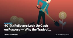 401(k) Rollovers Lock Up Cash on Purpose — Why the Tradeoff Works
