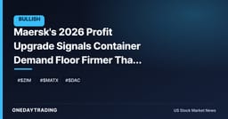 Maersk's 2026 Profit Upgrade Signals Container Demand Floor Firmer Than Bears Priced