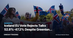 Iceland EU Vote Rejects Talks 52.8%-47.2% Despite Greenland Tensions