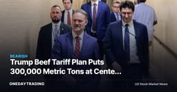 Trump Beef Tariff Plan Puts 300,000 Metric Tons at Center of GOP Rift