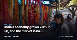 India’s economy grows 7.8% in Q1, and the market is now pricing the wrong thing
