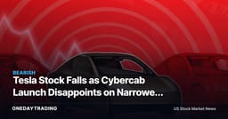 Tesla Stock Falls as Cybercab Launch Disappoints on Narrower Rollout