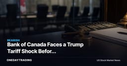 Bank of Canada Faces a Trump Tariff Shock Before Wednesday’s Rate Call