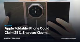 Apple Foldable iPhone Could Claim 25% Share as Xiaomi, Huawei Move First