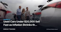 Used Cars Under $20,000 Sell Fast as Inflation Shrinks the Bargain Pool