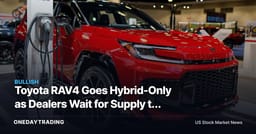 Toyota RAV4 Goes Hybrid-Only as Dealers Wait for Supply to Catch Demand