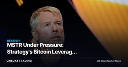 MSTR Under Pressure: Strategy's Bitcoin Leverage Has No Easy Exit as Prices Fall