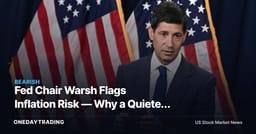 Fed Chair Warsh Flags Inflation Risk — Why a Quieter Fed Still Moves Stocks